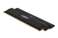 Crucial Pro 64GB (2x32GB) DDR5 UDIMM 6400MHz CL40 Black Heat Spreader Support Intel XMP AMD Ryzen Desktop PC Gaming Memory - Image 1