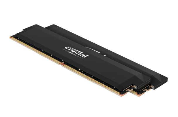 Crucial Pro 64GB (2x32GB) DDR5 UDIMM 6400MHz CL40 Black Heat Spreader Support Intel XMP AMD Ryzen Desktop PC Gaming Memory - Image 1