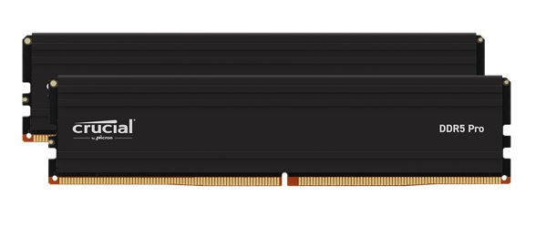 Crucial Pro 96GB (2x48GB) DDR5 UDIMM 5600MHz CL46 46-45-45 1.1V Black Heat Spreader Support Intel XMP AMD Ryzen Desktop PC Gaming Memory >64GB <128GB - Image 2