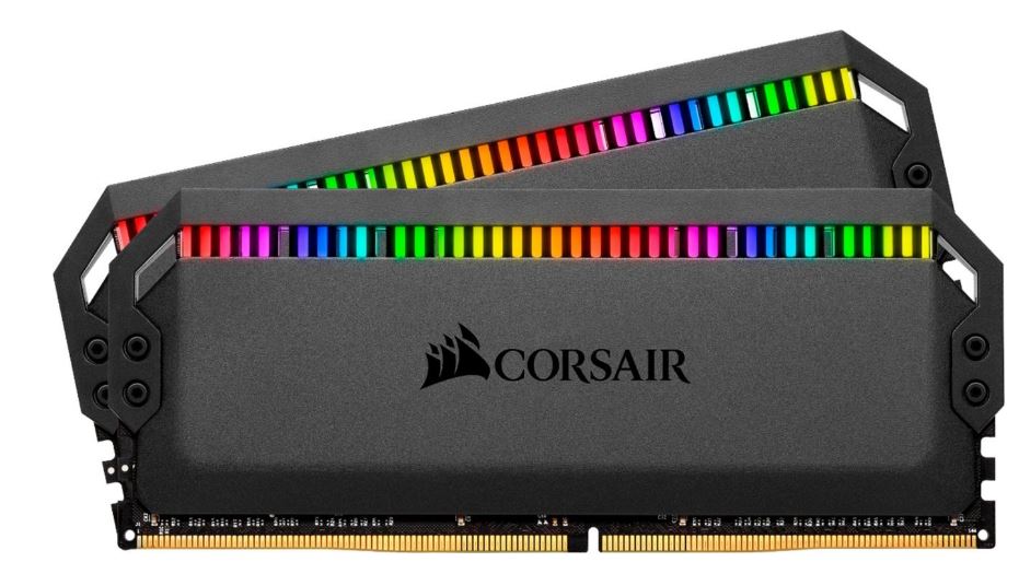 Corsair Dominator Platinum RGB 32GB (2x16GB) DDR4 3200MHz C16 XMP 2.0 Black Desktop PC Gaming Memory(LS) - Image 2