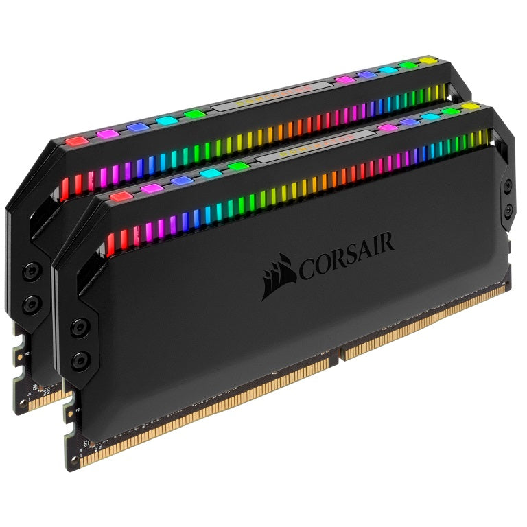 Corsair Dominator Platinum RGB 32GB (2x16GB) DDR4 3200MHz C16 XMP 2.0 Black Desktop PC Gaming Memory(LS) - Image 1