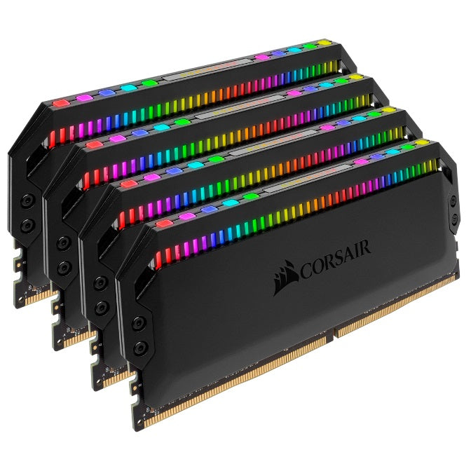 Corsair Dominator Platinum RGB 32GB (4x8GB) DDR4 3200MHz CL16 DIMM Unbuffered XMP 2.0 Base SPD@2666 Black Heatspreaders 1.35V AMD (LS) - Image 2