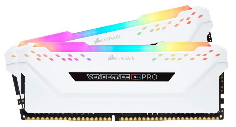 Corsair Vengeance RGB PRO 16GB (2x8GB) DDR4 3000MHz C15 Desktop Gaming Memory White - Image 2