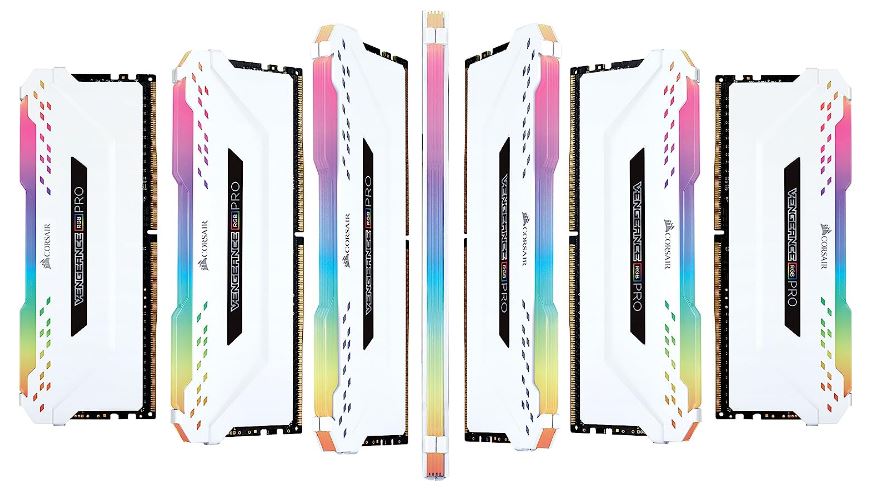 Corsair Vengeance RGB PRO 16GB (2x8GB) DDR4 3000MHz C15 Desktop Gaming Memory White - Image 3