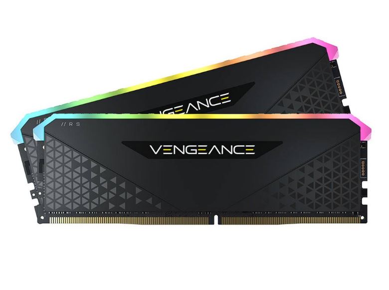 Corsair Vengeance RGB RS 32GB (2x16GB) DDR4 3600MHz C18 18-22-22-42 Black Heatspreader Desktop Gaming Memory - Image 2