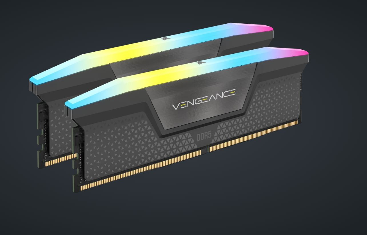 Corsair Vengeance RGB 32GB (2x16GB) DDR5 DRAM 6000MT/s CL36 AMD EXPO & Intel XMP Memory Kit - Image 1