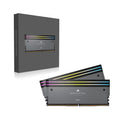 Corsair DOMINATOR® TITANIUM RGB 64GB (2x32GB) DDR5 DRAM 6000MT/s CL30 AMD EXPO & Intel XMP Memory Kit — Grey - Image 1