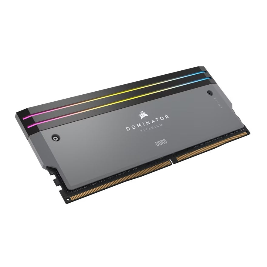 Corsair DOMINATOR® TITANIUM RGB 64GB (2x32GB) DDR5 DRAM 6000MT/s CL30 AMD EXPO & Intel XMP Memory Kit — Grey - Image 4