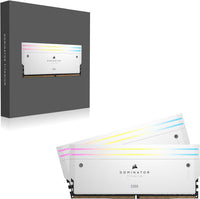 Corsair Dominator Titanium RGB 64GB (2x32GB) DDR5 DRAM 6000MT/s CL30 Intel XMP Memory Kit — White - Image 4