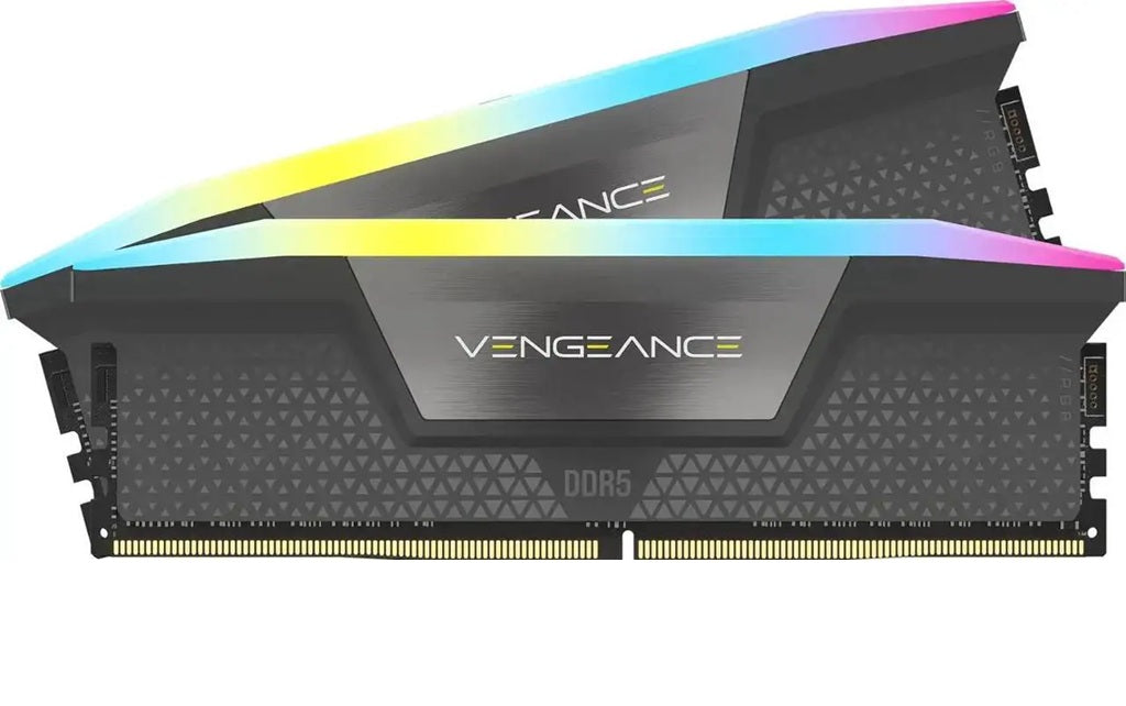 Corsair Vengeance RGB DDR5 16GB (2 x 8GB) DDR5 5200 CL40-40-40-77 1.25V Intel XMP & AMD EXPO - GREY, 288-pin DIMM, RGB, iCUE - Image 2