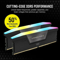 Corsair Vengeance RGB DDR5 16GB (2 x 8GB) DDR5 5200 CL40-40-40-77 1.25V Intel XMP & AMD EXPO - GREY, 288-pin DIMM, RGB, iCUE - Image 3