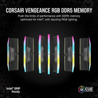 Corsair Vengeance RGB DDR5 16GB (2 x 8GB) DDR5 5200 CL40-40-40-77 1.25V Intel XMP & AMD EXPO - GREY, 288-pin DIMM, RGB, iCUE - Image 4