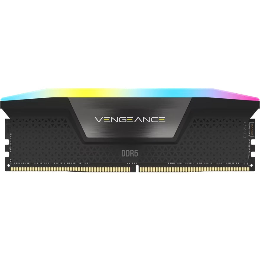 Corsair Vengeance RGB 32GB (2x16GB) DDR5 DRAM 6000MT/s CL38 Memory Kit — Black - Image 2