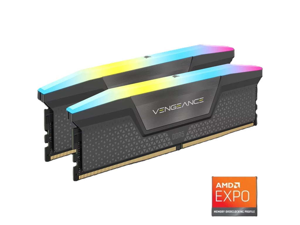 Corsair Vengeance RGB 64GB (2 x 32GB) 288-Pin PC RAM DDR5 6000 (PC5 48000) Desktop Memory - Image 2