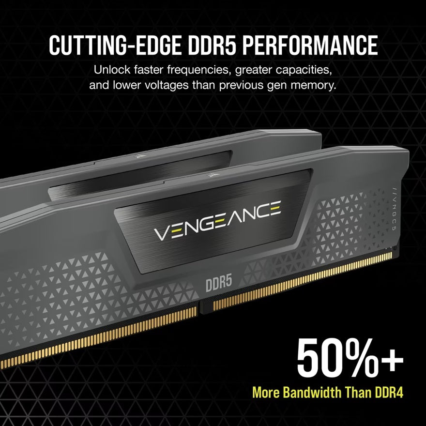 Corsair VENGEANCE® 64GB (2x32GB) DDR5 DRAM 6000MT/s CL40 AMD EXPO & Intel XMP Memory Kit - Image 3