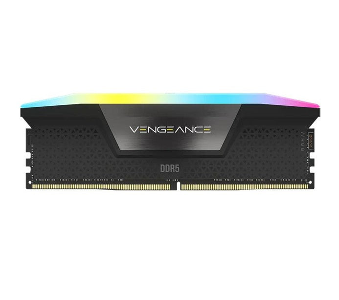 Corsair Vengeance RGB 64GB (2x32GB) DDR5 UDIMM 6000MHz C40 1.35V Desktop Gaming Memory Black - Image 2