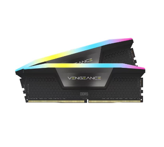 Corsair Vengeance RGB 64GB (2x32GB) DDR5 UDIMM 6000MHz C40 1.35V Desktop Gaming Memory Black - Image 4
