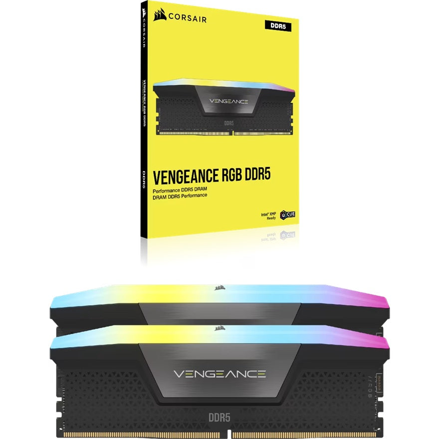 Corsair Vengeance RGB 64GB (2x32GB), DDR5-6000, CL40, 1.35V, XMP 3.0, RGB, UDIMM, Aluminum Heatspreader, Intel 700/800 Series compatible - Image 5