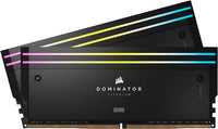Corsair Dominator Titanium RGB 96GB (2x48GB) DDR5 DRAM 6600MT/s CL32 Intel XMP Memory Kit — Black - Image 1