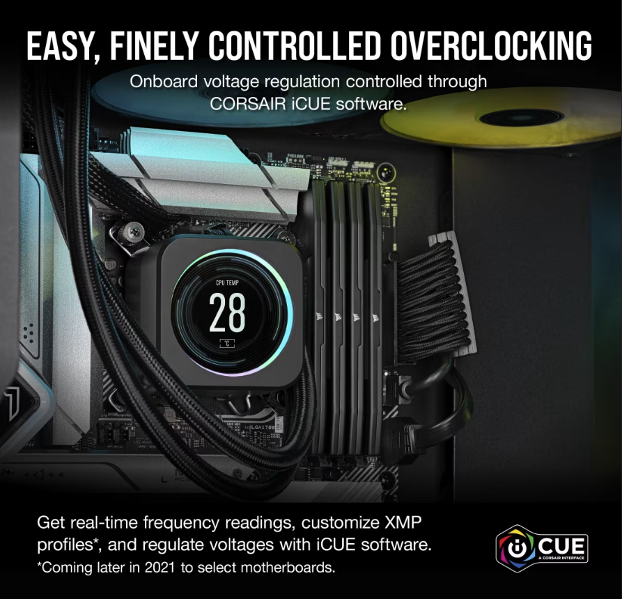 Corsair Vengeance RGB 192GB (4x48GB) DDR5 DRAM 5200MT/s CL38 Memory Kit — Black optimized for Intel® motherboards - Image 4