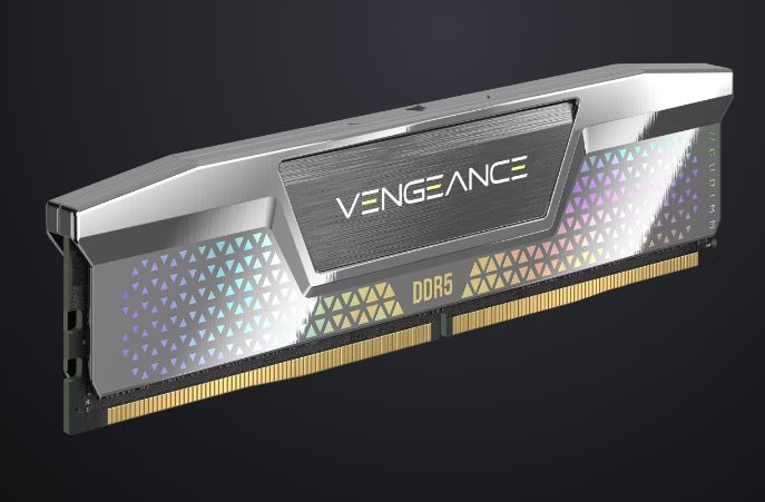 Corsair Vengeance 48GB (2x24GB) DDR5 CUDIMM 8000MT/s CL38 Memory Kit - Silver - Image 1