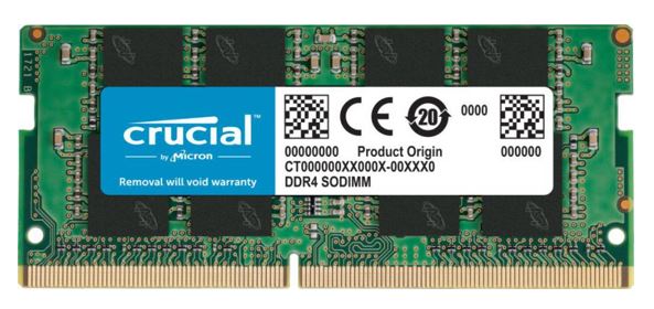 Crucial 16GB (1x16GB) DDR4 SODIMM 3200MHz CL22 1.2V Single Ranked Notebook Laptop Memory RAM - Image 2
