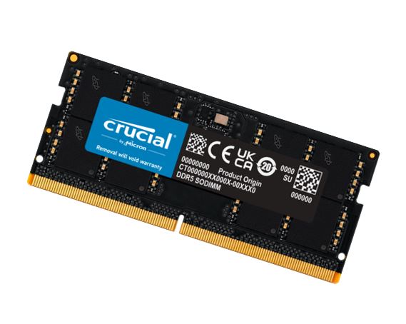 Crucial 64GB (1x64GB) DDR5 SODIMM 5600MHz CL46 Notebook Laptop Memory - Image 1