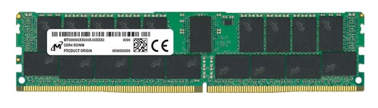 Micron 32GB (1x32GB) DDR4 RDIMM 3200MHz CL22 2Rx4 ECC Registered Server Memory 3yr wty - Image 1