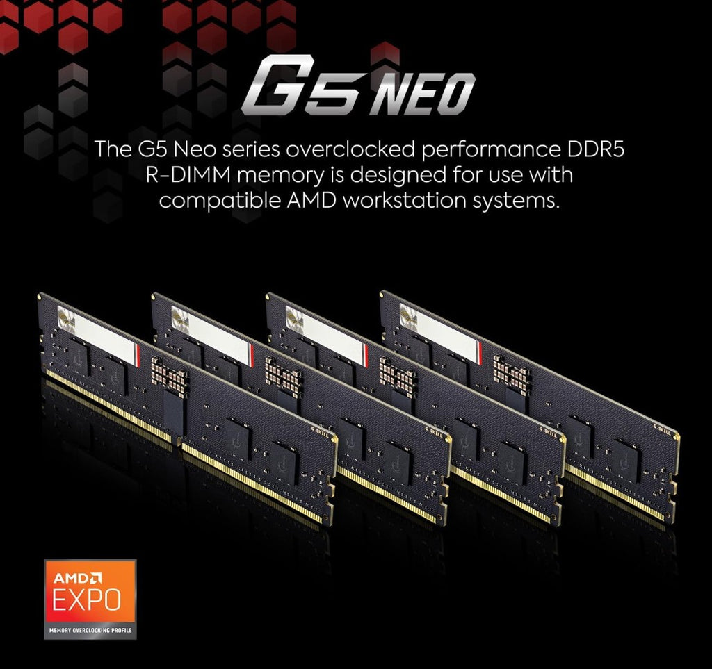 G.SKILL F5-6000R3036G32GQ4-G5N 128GB (4 x 32GB)/ DDR5 6000 MT/s/ Timings 30-36-36-96/ Voltage 1.4V/AMD EXPO/ G5 Neo - Image 2