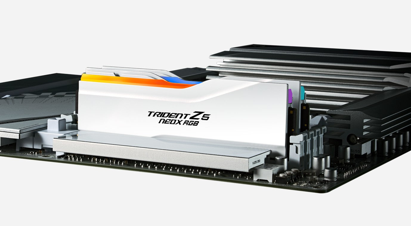 G.SKILL F5-6000A2636H16GX2-TZ5NXRW 32GB (2 x 16GB)/ DDR5 6000 MT/s/ Timings 26-36-36-32/ Voltage 1.45V/ TZ5 Neo X RGB AMD EXPO ™ Ultra Low Latency - Image 1