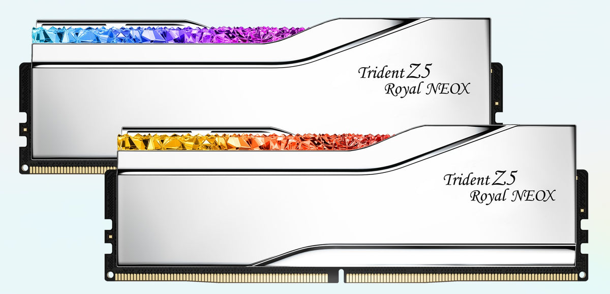 G.SKILL F5-6000A3038F16GX2-TR5NXS 32GB (2 x 16GB)/ DDR5 6000 MT/s/ Timings 30-38-38-32/ Voltage 1.35V/TZ5 Neo X RGB AMD EXPO ™ ULL - Image 1