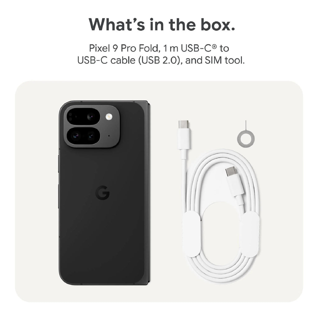 Google Pixel 9 Pro Fold 5G 512GB - Obsidian (GA05799-US)*AU STOCK*, 8.0", OLED, 120Hz, 16GB/512GB, 48MP/10MP, Single+ eSIM, 4650mAh, 2 Years Warranty - Image 4