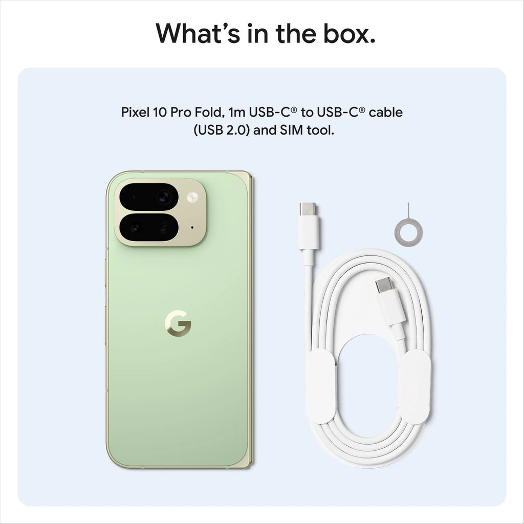 Google Pixel 10 Pro Fold 5G 256GB - Jade (GA10092-US)*AU STOCK*, 8*, OLED,120Hz, 16GB/256GB, 48MP/10MP, Single+ eSIM, 5015mAh, 2 Years Warranty - Image 4