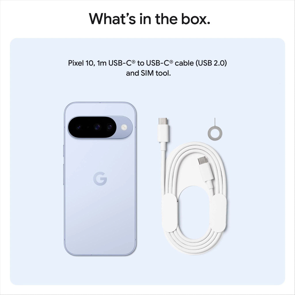 Google Pixel 10 5G 128GB - Frost (GA10214-CA) *AU STOCK*, 6.3", OLED, 120Hz, 12GB/128GB, 48MP/10.5MP, Single+ eSIM, 4970mAh, 2 Years Warranty - Image 4