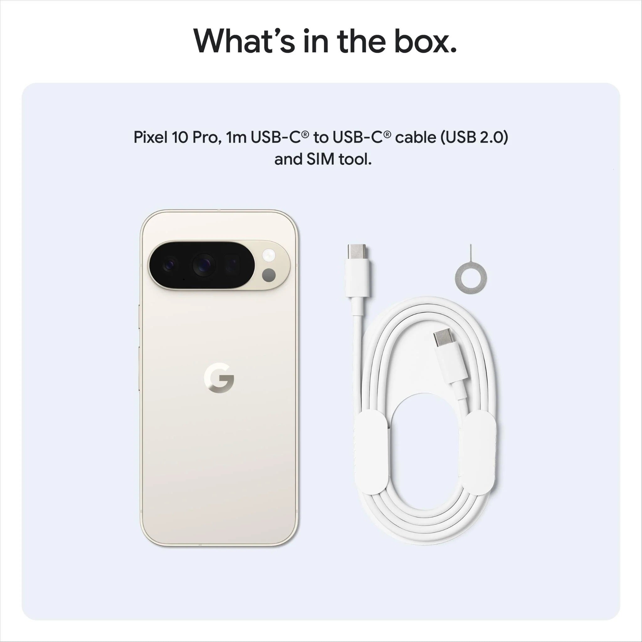 Google Pixel 10 Pro 5G 128GB - Porcelain (GA10312-CA)*AU STOCK*, 6.3", OLED, 120Hz, 16GB/128GB, 50MP/42MP, Single+ eSIM, 4870mAh, 2 Years Warranty - Image 4