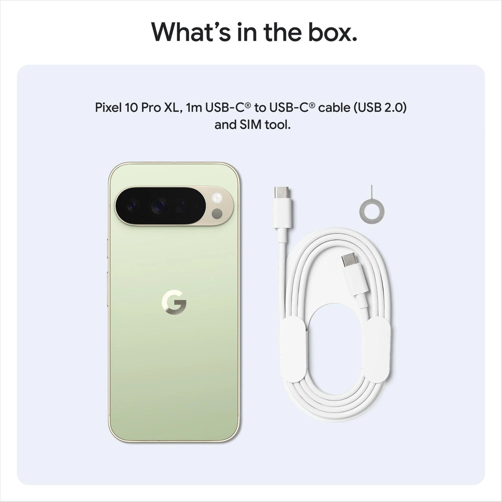 Google Pixel 10 Pro XL 5G 256GB - Jade (GA10432-CA) *AU STOCK*, 6.8*, OLED, 120Hz, 16GB/256GB, 50MP/42MP, Single+ eSIM, 5200mAh, 2 Years Warranty - Image 4