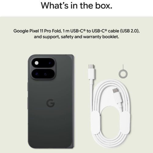 Google Pixel 11 Pro Fold 5G 256GB - Obsidian(GA10944-US) *AU STOCK*, 8", OLED, 120Hz, 16GB/256GB, 48MP/10MP, Single+ eSIM, 4806mAh, 2 Years Warranty - Image 4