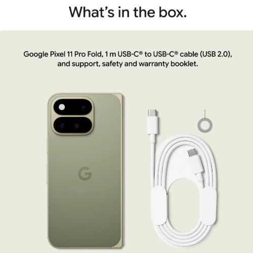 Google Pixel 11 Pro Fold 5G 256GB - Olive(GA10945-US) *AU STOCK*, 8", OLED, 120Hz, 16GB/256GB, 48MP/10MP, Single+ eSIM, 4806mAh, 2 Years Warranty - Image 4