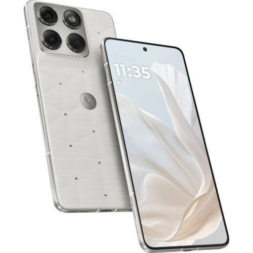 Motorola Moto Edge 70 5G 512GB - Cloud Dancer Swarovski*AU STOCK*, 6.67", AMOLED, 120Hz, 8GB/256GB, 50MP/50MP, Single+ eSIM, 4800mAh, 2 Years Warranty - Image 1