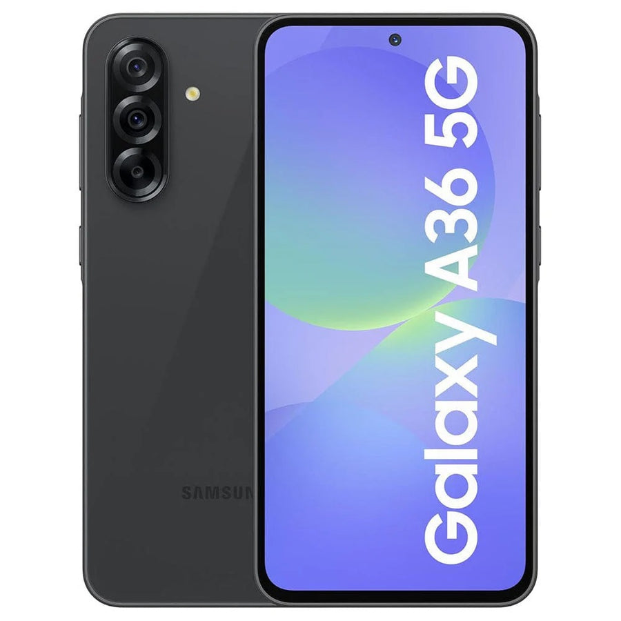 Samsung Galaxy A36 5G 128GB EE - Awesome Black *AU STOCK*, 6.7" , Super AMOLED, 120Hz, 6GB/128GB, 50MP/12MP, Single+ eSIM, 5000mAh, 3 Years Warranty