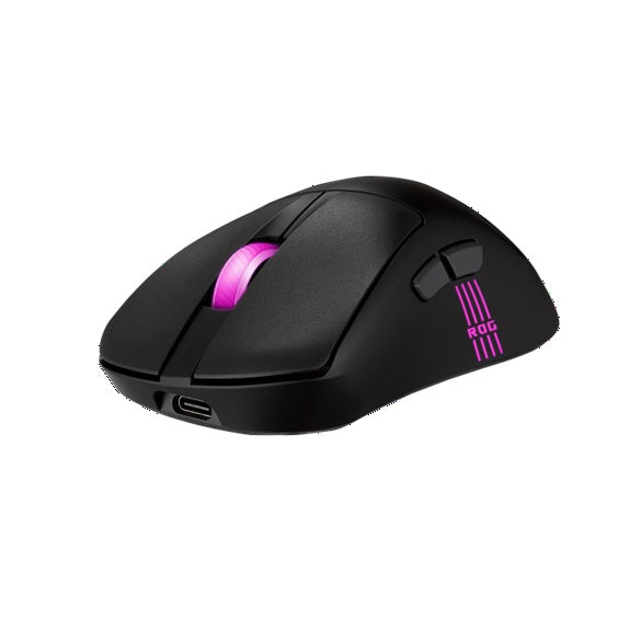ASUS ROG Keris II Origin Gaming Mouse Black, ROG Micro Switch II, USB/Bluetooth/RF 2.4GHz, 8000 Hz, AURA Sync, 2 m paracord - Image 3