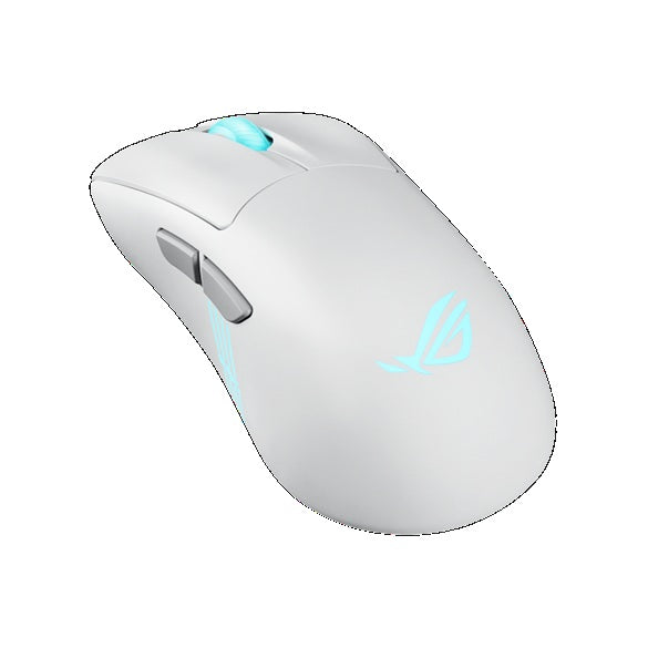 ASUS ROG Keris II Origin Gaming Mouse Moonlight White, ROG Micro Switch II, USB/Bluetooth/RF 2.4GHz, 8000 Hz, AURA Sync, 2 m paracord - Image 3