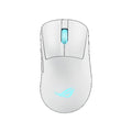 ASUS ROG Keris II Origin Gaming Mouse Moonlight White, ROG Micro Switch II, USB/Bluetooth/RF 2.4GHz, 8000 Hz, AURA Sync, 2 m paracord - Image 1