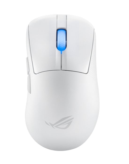 ASUS ROG KERIS II Ace Wireless Ergonomic Lightweight Gaming Mouse, 42,000-dpi ROG AimPoint Pro Optical Sensor (Moonlight White) - Image 2