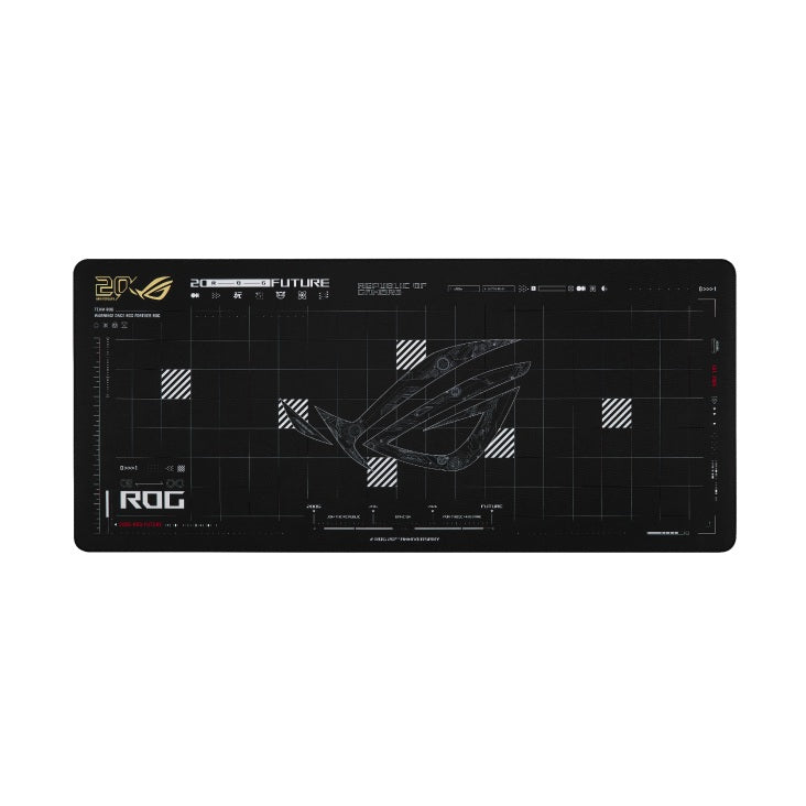 ASUS ROG SCABBARD II XXL Edition 20 Gaming Mouse Pad, Extended Size (900x400mm) Water/Oil/Dust Repellent, Anti-Fray, Soft Cloth Surface - Image 1