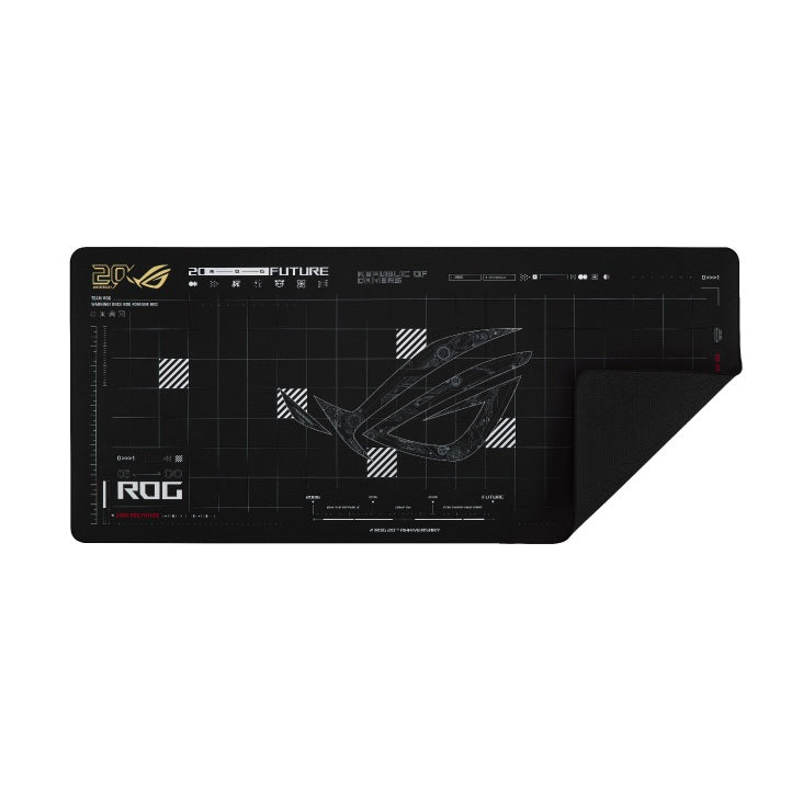 ASUS ROG SCABBARD II XXL Edition 20 Gaming Mouse Pad, Extended Size (900x400mm) Water/Oil/Dust Repellent, Anti-Fray, Soft Cloth Surface - Image 4