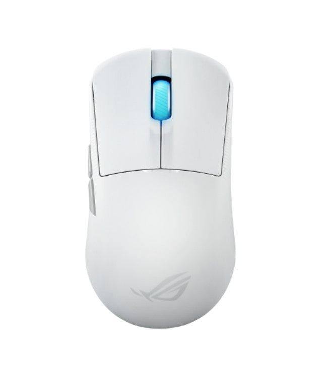 ASUS ROG Harpe Ace Mini White Ultralight 49-Gram Semi-Symmetrical Gaming Mouse, 42,000 dpi optical sensor,Tri-mode connectivity,ROG Optical Micro Swit - Image 1