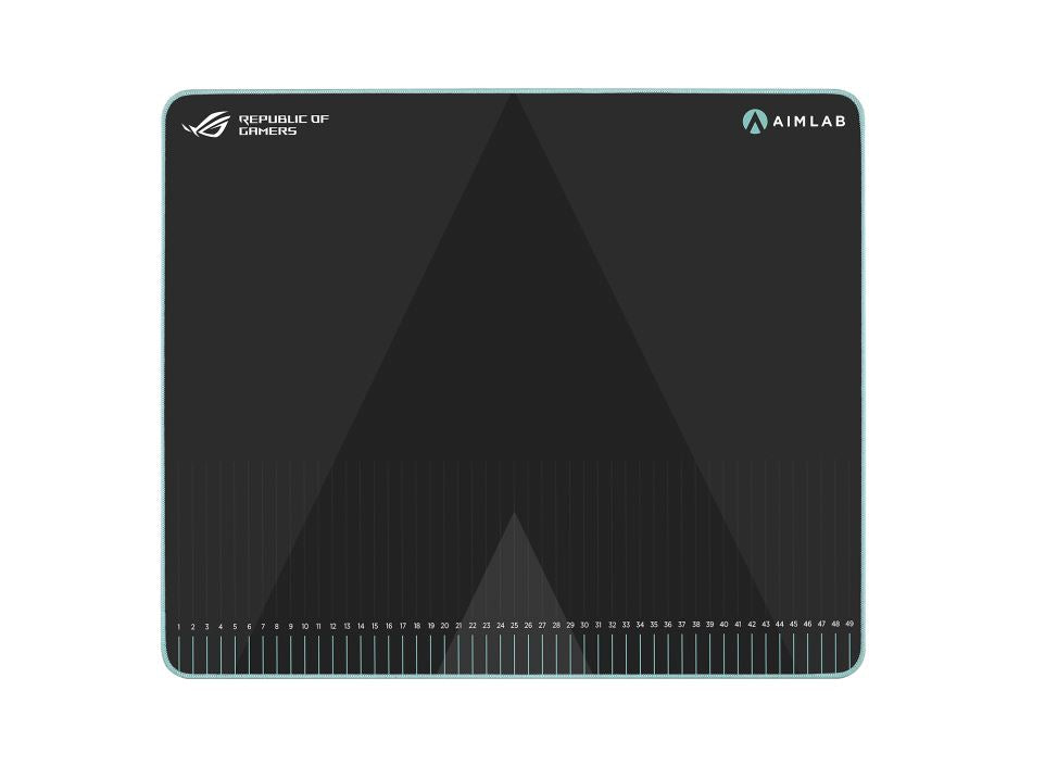 ASUS ROG Hone Ace Aim Lab Edition Large Gaming Mouse Pad (508x420x3mm) Water/Oil/Dust Repellent, Work W/ Aim Lab ROG 360 Task, Hybrid Cloth Surface - Image 1