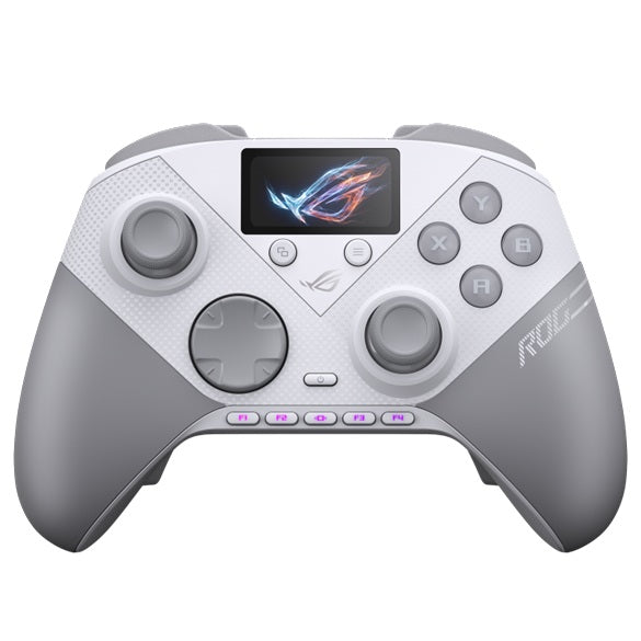 ASUS ROG Raikiri II Pro PC WL - White, 8K polling, TMR joysticks, 2.4GHz/Bluetooth 5, dual-mode triggers, 79-hour battery, USB-C - Image 1