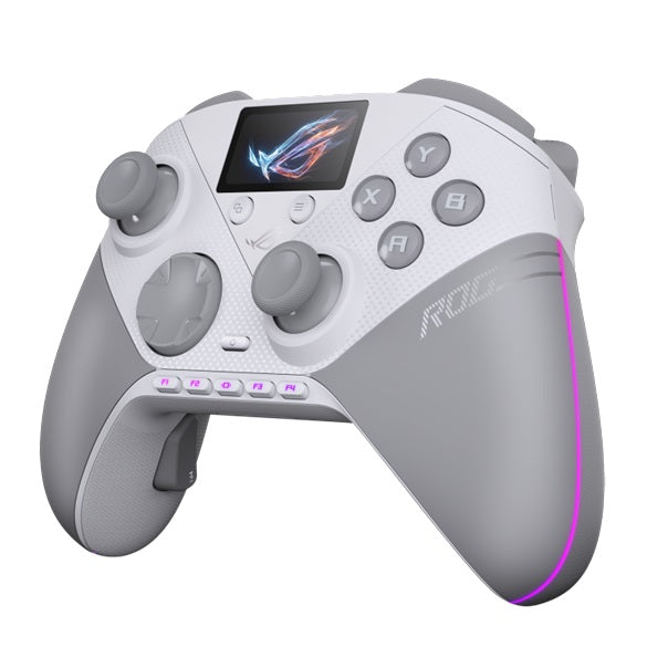 ASUS ROG Raikiri II Pro PC WL - White, 8K polling, TMR joysticks, 2.4GHz/Bluetooth 5, dual-mode triggers, 79-hour battery, USB-C - Image 2